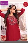 Wine By Rangmaya Cotton With Work Ladies Top
